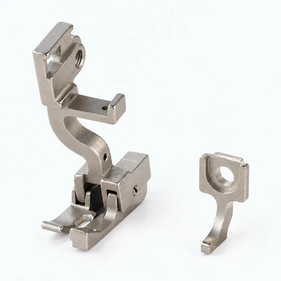 Edge-guided presser foot, right, 1 mm; rear feed.
