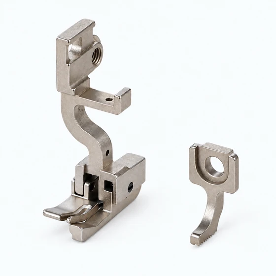 Edge-guided presser foot, right, 2 mm; rear feed.