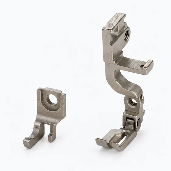 Zipper-attaching presser foot, right, 3 mm.