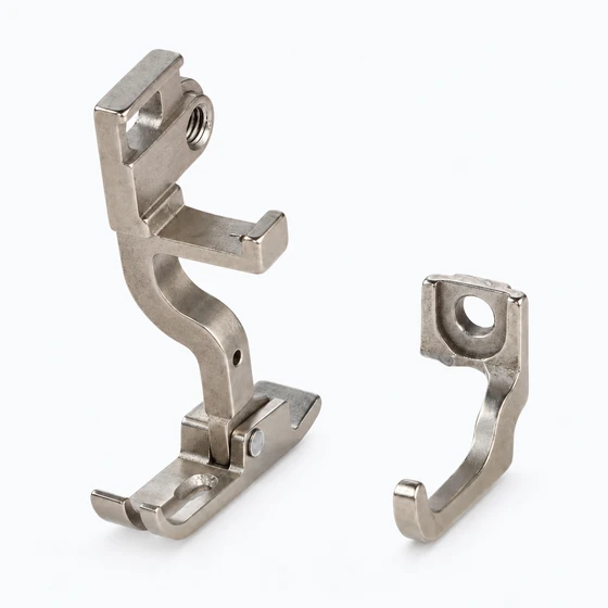 Zipper-attaching presser foot, left, 5 mm.
