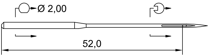 SCHMETZ 328 FL-E · схема или вид иглы