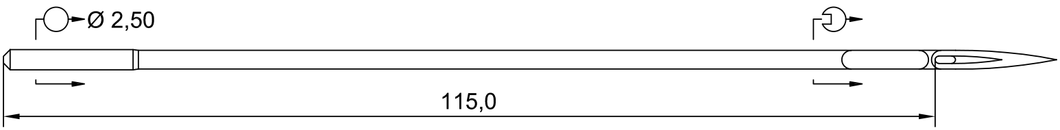 SCHMETZ 57.50 · схема или вид иглы