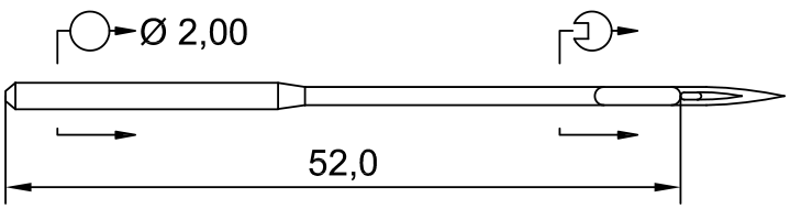 SCHMETZ 328 · схема или вид иглы