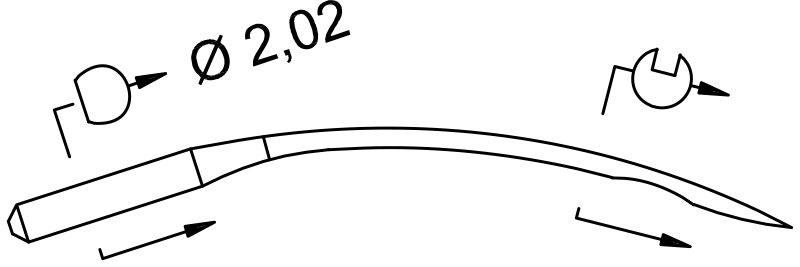 SCHMETZ 1717 · схема или вид иглы