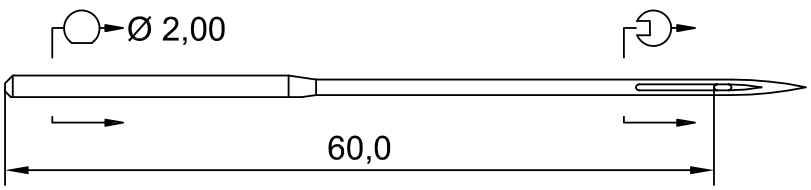 SCHMETZ 5300 FL-E · схема или вид иглы