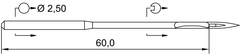 SCHMETZ 794 · схема или вид иглы
