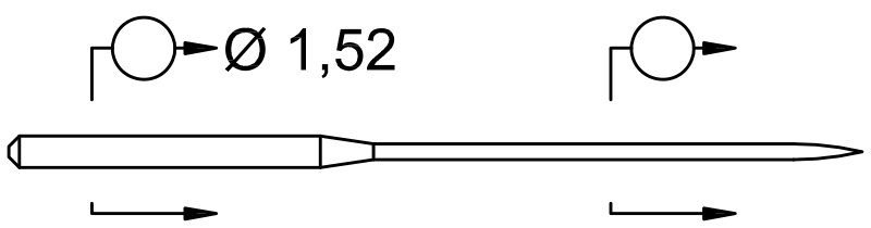 SCHMETZ 36211 · схема или вид иглы