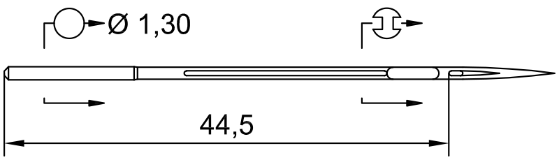 SCHMETZ 367 LG · схема или вид иглы